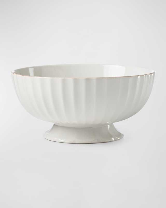French Perle White Centerpiece Bowl